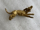 Скульптура Собака Венская бронза в позолоте, фото №6