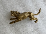 Скульптура Собака Венская бронза в позолоте, фото №8