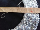 Воротничек дамский серебристый, фото №8