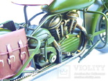 Модель военного мотоцикла . Металл, фото №7