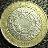 2 фунта Британія 2010, фото №2