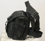 Тактическая универсальная (набедренная) сумка Swat черная, фото №8