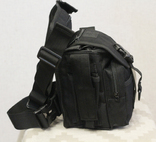 Тактическая универсальная (набедренная) сумка Swat черная, фото №10