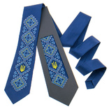 Вишита краватка з тризубом №820, фото №2