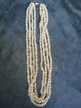Бусы ,ожерелье речной  жемчуг.4 нити.82,2 грамма,46 см., фото №2