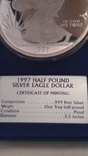 Монета 1997 Half Pound silver eagle dollar, фото №5