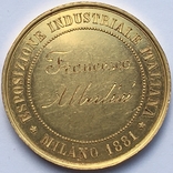 Італія Мілан Франческо Альбертіні 1881 року Золото 25,65 грам 950' проби, фото №3
