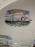 Decorative plate GUSTAVSBERG SWEDEN FLINTPORSLIN / ships / lighthouse, photo number 13