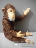  Старинная обезьяна Джоко Jocko Hermann 43см пищик Германия, фото №2
