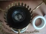 Старинная люстра,керамика,латунь,ГДР, фото №4
