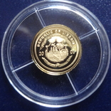25  долларов  2001  Либерия  Жанна д,Арк  золото  999  (Е.9.3)~, фото №2