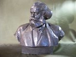 Скульптура, бюст Карл Маркс, Капитал, автор Кербель 1961 год. Высота 25 см, фото №2