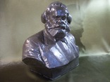 Скульптура, бюст Карл Маркс, Капитал, автор Кербель 1961 год. Высота 25 см, фото №8