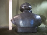 Скульптура, бюст Карл Маркс, Капитал, автор Кербель 1961 год. Высота 25 см, фото №11
