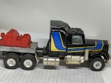 KENWORTH AERODYNE Red White Semi Truck Cab And Trailer Tootsie Toy Made in USA, фото №2