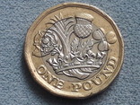 Великобританія 1 фунт 2017, фото №3