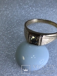 Мужской золотой перстень с бриллиантом 0.34ct, photo number 8