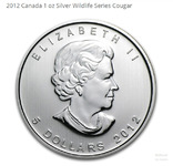 2012 Canada 1 oz Silver .9999 Wildlife Series Cougar, numer zdjęcia 3