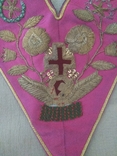 Винтажная масонская нагрудная лента Рыцаря Розенкрейцера, фото №3