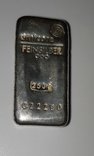 Серебро 999 пробы в литом банковском слитке 250 грамм Швейцария, фото №4