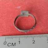 Перстень религиозный  с сердечком 19 век, фото №6