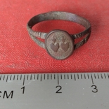 Перстень религиозный или свадебный два сердца  19 век, фото №8