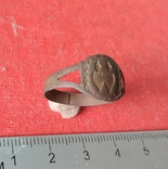 Перстень религиозный или свадебный два сердца  19 век, фото №3