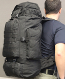Тактический туристический городской рюкзак с системой M.O.L.L.E на 70л., фото №4