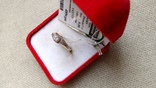 Кольцо серебро 925, позолота, вставки цирконы., numer zdjęcia 5