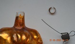 Старая стеклянная новогодняя игрушка на ёлку "Корзина, Корзинка". №2. Из СССР. Высота 6 см, фото №6