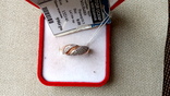 Кольцо серебро 925, позолота, вставки цирконы., numer zdjęcia 9