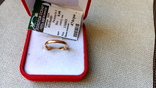 Обручальное кольцо серебро 925, позолота., фото №4