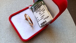 Обручальное кольцо серебро 925, позолота., фото №6