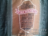 Кожаная куртка: LEATHER FIRE ROCKETS. MADE IN GERMANY - Германия. 52, фото №6