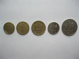 Польша 1, 2, 5, 10 грошей, 1 злотый 2014-2017 набор монет, фото №3