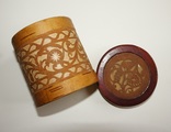Wooden jewelry box with ornament (birch bark), photo number 5