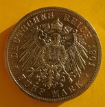 5 марок, Пруссия, 1901 год,, фото №5