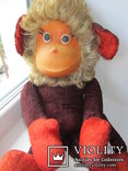 Плюшевая обезьяна мавпа 53см Пенза игрушка іграшка СССР, фото №2