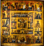 Икона Воскресение Христово с праздниками и страстями, фото №2