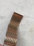 Брасс на часы золото Ереван кольчуга трёх цветный, фото №6