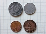 10 Pfennig 1948. 1 Pfennig 1963 A. 1 Pfennig 1986 G. 2 Pfennig 1992 J., фото №2