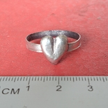 Перстень сердечко 19 век, фото №2