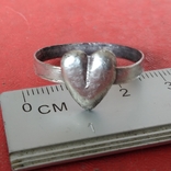 Перстень сердечко 19 век, фото №8
