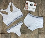 Комплект женского белья Calvin Klein шорты+стринги+топ (размер S), фото №2