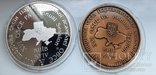 Медаль НБУ Сесія ОБСЕ 5-7 липень 2007 (срібло та латунь) 2 унц, фото №3