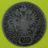 Австрія 20 крейцерів, 1805 Мітка монетного двору "E" - Карлсбург, фото №3