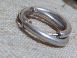 Серьги круглые серебро, фото №3