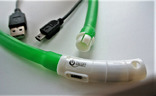Зеленый светящийся ошейник.USB-зарядка. Длина регулируется., photo number 3