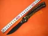Нож балисонг B 965 с клипсой, фото №4
