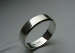  23,50 (размер) 5мм(ширина) Бесшовное обручальное кольцо (Американка) серебро(925), photo number 4